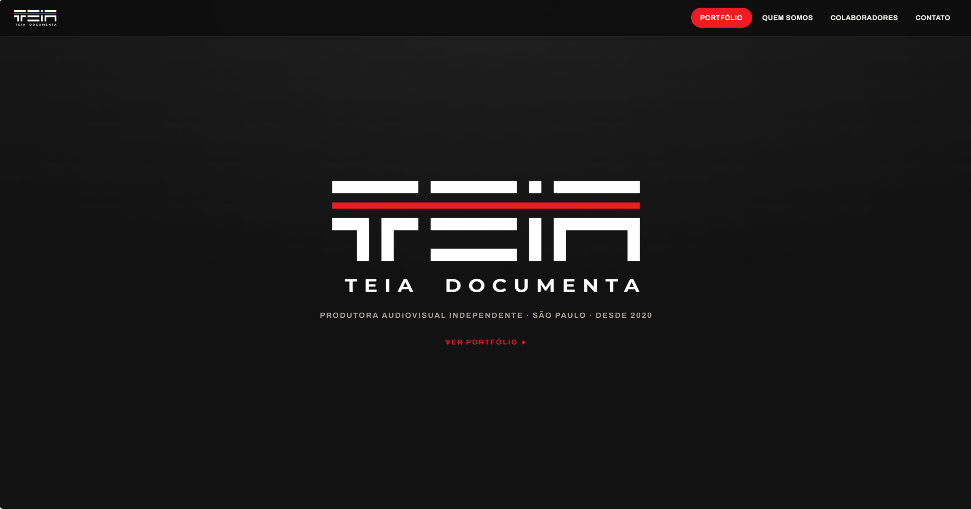 Abertura do site da Teia Documenta